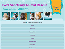 Tablet Screenshot of evessanctuary.org